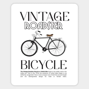 Vintage Roadster Bicycle Magnet